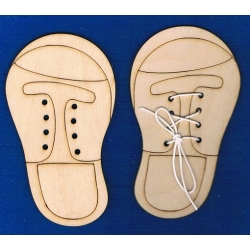 Buty  h- 12,5cm  , sznurowadła , tablica manipulacyjna , komplet 2szt.